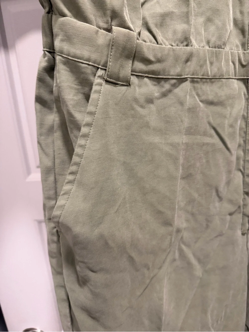 Nine West Utility Jumpsuit in Olive Green - Picture 6 of 6